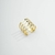Anel regulável design vazado, dourado, banhado a ouro 18k na internet