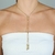 Colar gravatinha barra reta, dourado, banhado a ouro 18k - comprar online