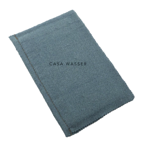 Paño verde o gris para limpiar acero-bronce-alpaca