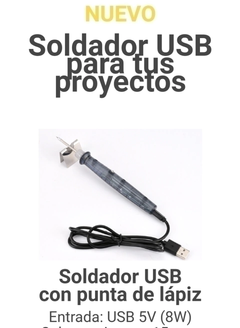 Soldador para cera por USB 8W