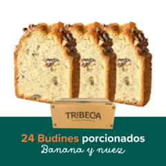 24 Budines Porcionados Banana y nuez - comprar online