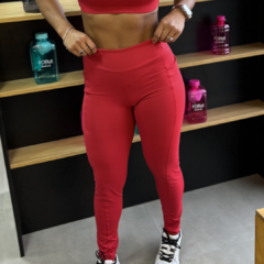 Legging RX Formi Vermelha c/ bolso - loja online