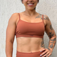 Top Formi Beach Alcinha - Caramelo