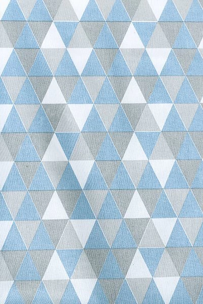Tecido Tricoline Estampado geometrico Triangulo azul bebe BB - 1,50m de Largura CasaRoque