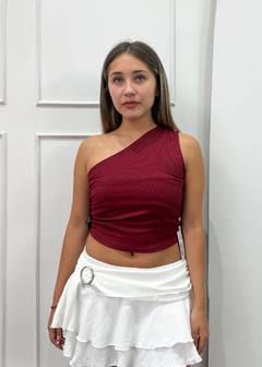 POLLERA CEY VOLADO + HEBILLA (011528) - comprar online