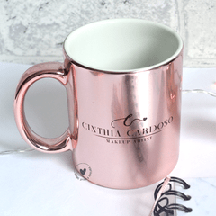 Caneca Espelhada Rose - Personalizada - comprar online