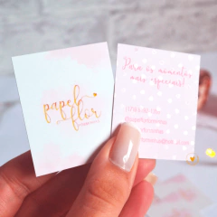 Mini Cartão - Fosco e Verniz Localizado na internet