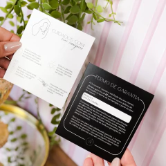 Cartão Garantia - Simples 9x10cm na internet