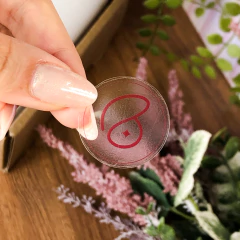 Adesivo Vinil Transparente - 3x3cm - comprar online