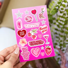 Cartela de Adesivos - Personalizada na internet