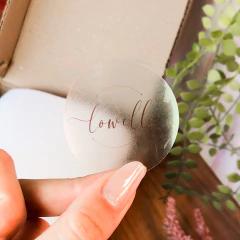 Adesivo Vinil Transparente - 5x5cm - comprar online