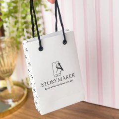 Sacola Simples - 10x15x3,5 cm {ENVIO SOMENTE EM 2026} - Mimare Design & Papelaria Personalizada.