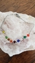 Pulsera con piedras de colores
