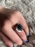 Anillo de alpaca con piedra Turmalina