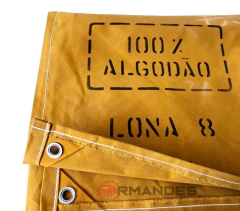 LONA ENCERADO PARA CAMINHÃO - 100% ALGODÃO - FIO Nº 08 - IMPERMEÁVEL - C/ HIDROREPELÊNCIA - MED. 2.40X1.80 - comprar online