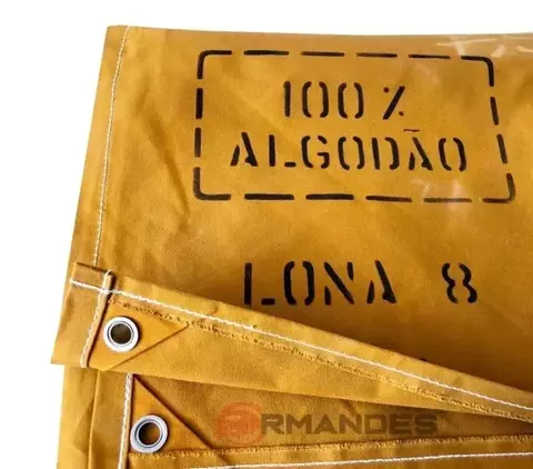 LONA ENCERADO PARA CAMINHÃO - 100% ALGODÃO - FIO Nº 08 - IMPERMEÁVEL - C/ HIDROREPELÊNCIA - MED. 4X3.20 - comprar online