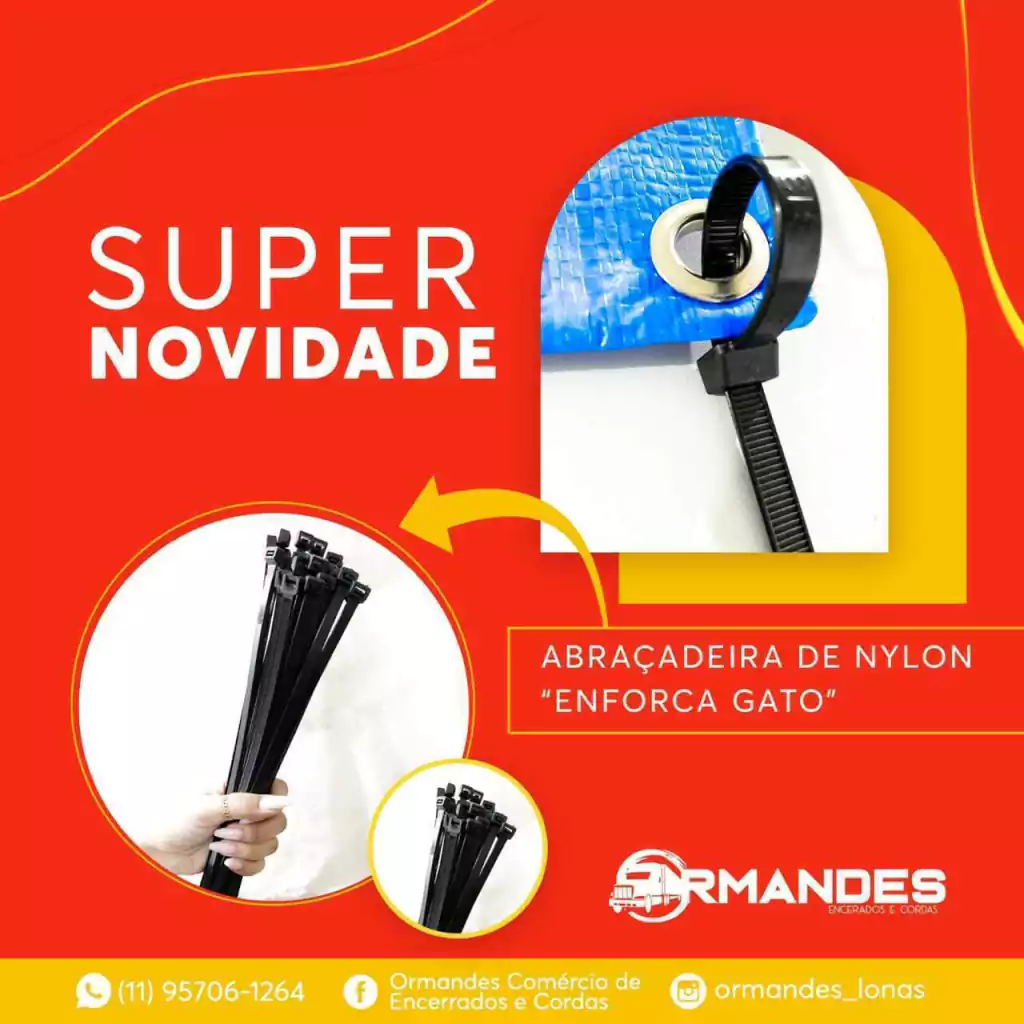 KIT DE 20 PEÇAS ABRAÇADEIRA DE NYLON MT 39.0X4.8MM