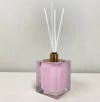 Porta difusor em resina cristal rosa com Red Gold
