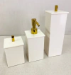 Kit 3 peças bone com dourado