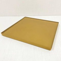 Bandeja Cristal dourado 24x24