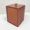 Lixeira Cristal Red Gold Fosco com Red Gold