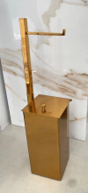 Lixeira com Papeleira red gold