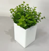 vasinho em acrílico branco com verdes