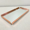 Bandeja de prata com banho Red gold 14x28