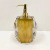 Saboneteira Lapidada em resina Cristal Dourado com Dourado - comprar online