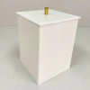 Lixeira bone com dourado