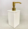 Saboneteira bone com dourado