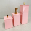 Kit 3 peças rosa chá com Red gold
