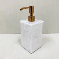 Saboneteira Branco perolada com Red gold - comprar online