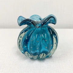 Murano trouxinha/ fru-fru azul