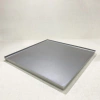 Bandeja Resina Cristal Prata Quadrada 24x24