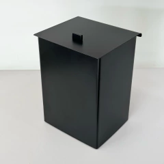 Lixeira Inox preta fosca