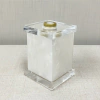 Difusor perolado com dourado tampa transparente
