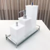 Kit 3 peças Branco com cromado