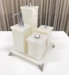 Kit 4 peças Perolado com cromado