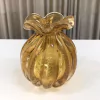 Murano com pó de ouro 24k Âmbar