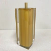porta escova de dentes em resina cristal dourado com dourado fosco