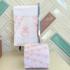 Conjunto Toalha barra e capa de papel higiênico Rosa Bebê