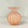 Murano rosa com pó de ouro 24k Iris