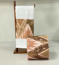 Kit toalha + Capa Red gold