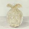 Murano cristal trouxinha/ fru-fru com pó de ouro 24k P