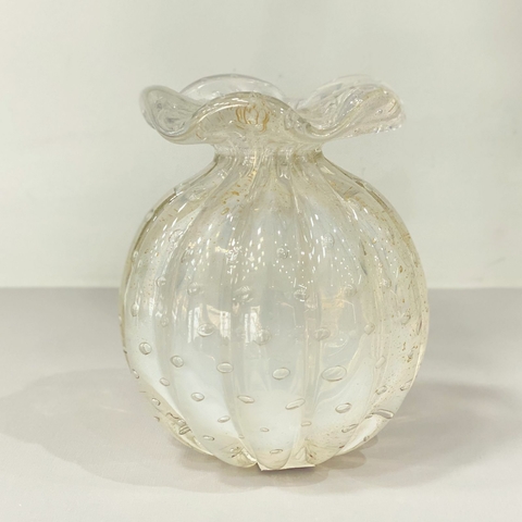 Murano pérola trouxinha/ fru-fru com pó de ouro 24k M