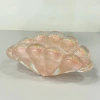 Murano Concha Rosa com pó de ouro 24k