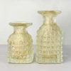 Conjunto Murano cristal garrafa com pó de ouro 24k