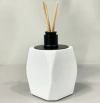 Porta Difusor em resina valência branco com preto fosco