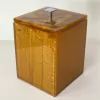 Lixeira dourado perolado com cromado